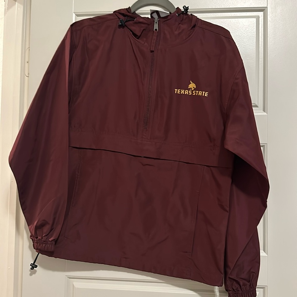 Texas state university windbreaker, NEVER BEEN WORN! Size XSMALL.